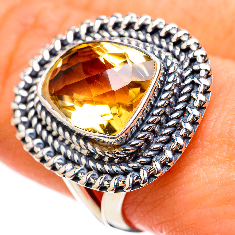 Citrine Rings handcrafted by Anasilvercos - RING132398