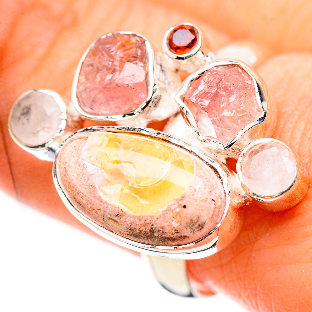 Mexican Fire Opal Rings handcrafted by Anasilvercos - RING132410