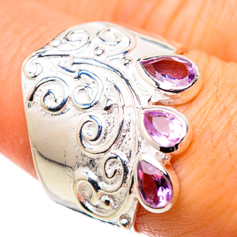 Amethyst Rings handcrafted by Anasilvercos - RING132422