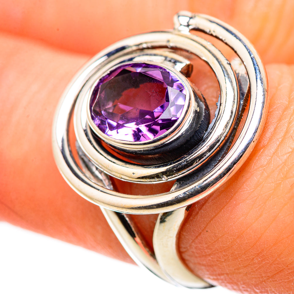 Amethyst Rings handcrafted by Anasilvercos - RING132423
