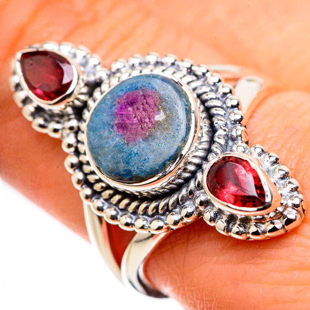 Ruby Fuchsite Rings handcrafted by Anasilvercos - RING132427