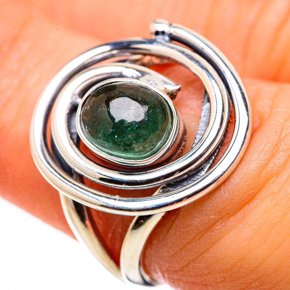 Green Tourmaline Rings handcrafted by Anasilvercos - RING132430