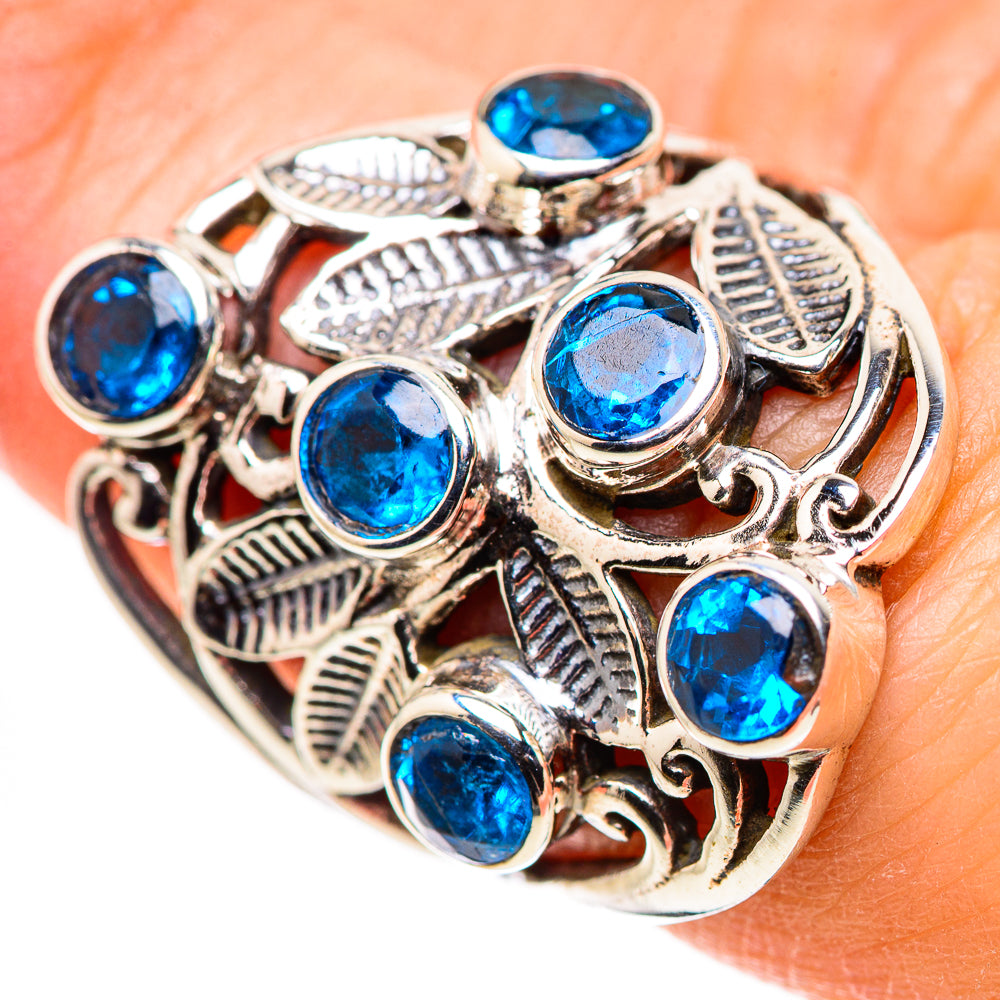 Swiss Blue Topaz Rings handcrafted by Anasilvercos - RING132431