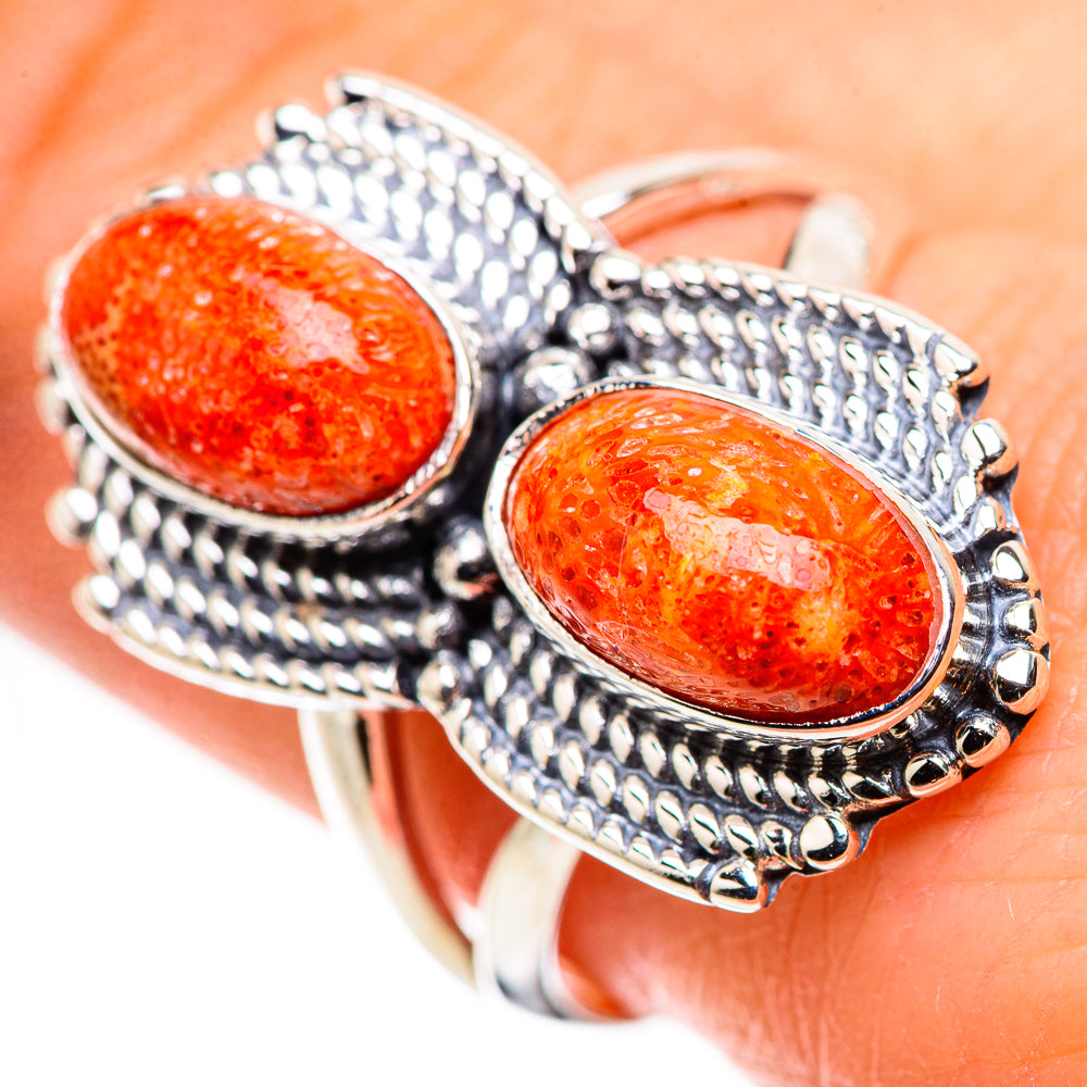 Sponge Coral Rings handcrafted by Anasilvercos - RING132436