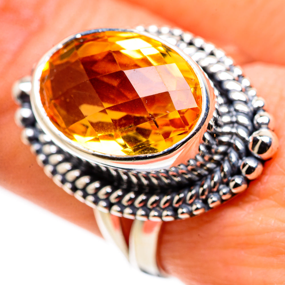 Citrine Rings handcrafted by Anasilvercos - RING132449