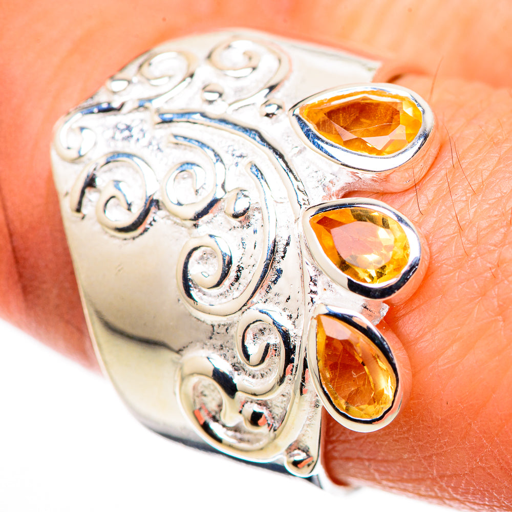 Citrine Rings handcrafted by Anasilvercos - RING132450