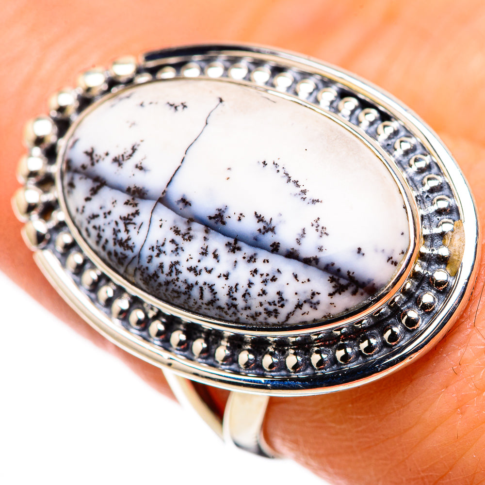 Dendritic Opal Rings handcrafted by Anasilvercos - RING132457