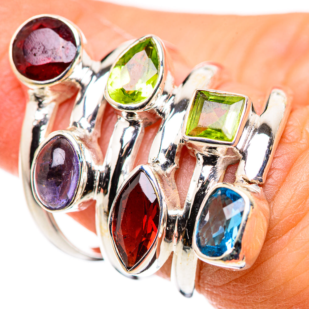 Garnet Rings handcrafted by Anasilvercos - RING132459