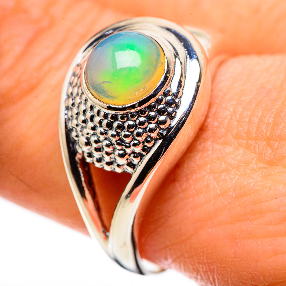 Ethiopian Opal Rings handcrafted by Anasilvercos - RING132461