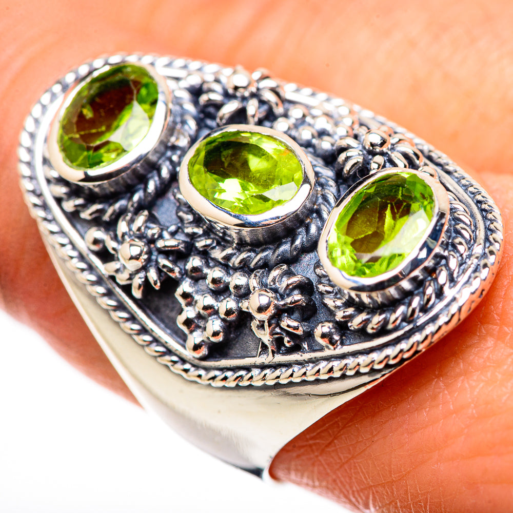 Peridot Rings handcrafted by Anasilvercos - RING132467