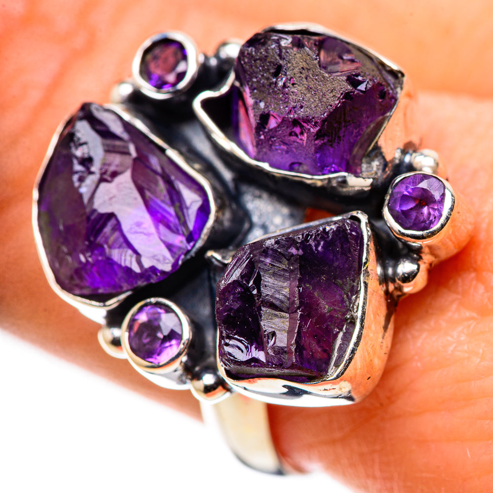 Amethyst Rings handcrafted by Anasilvercos - RING132472