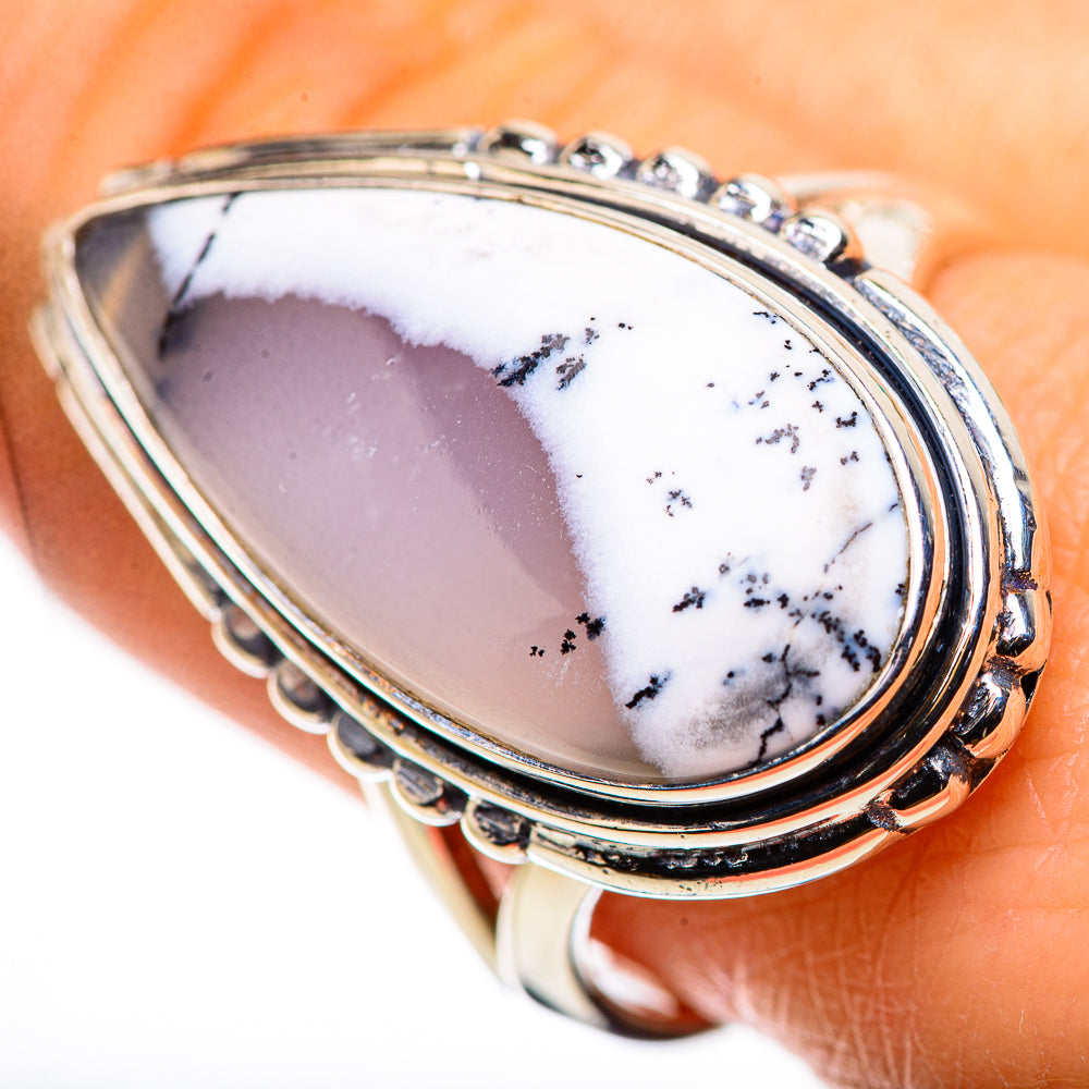 Dendritic Opal Rings handcrafted by Anasilvercos - RING132475
