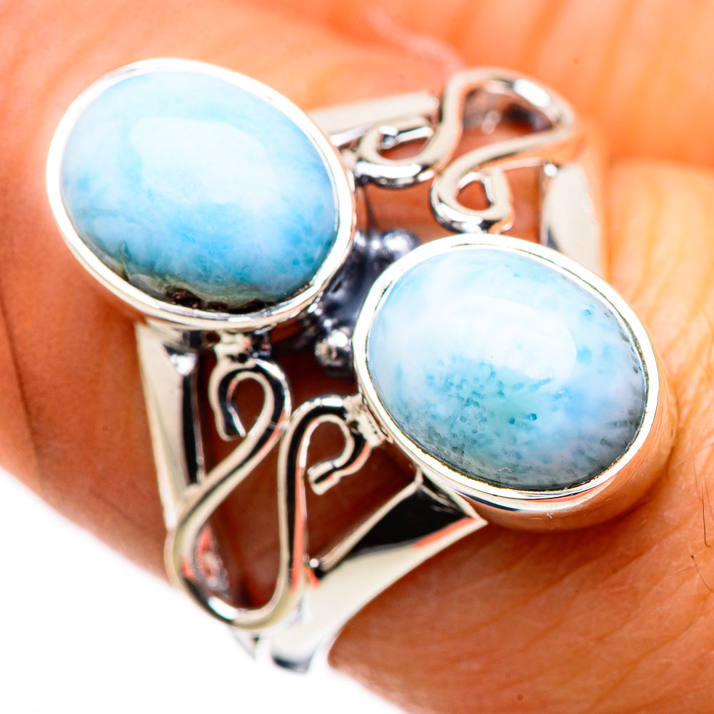 Larimar Rings handcrafted by Anasilvercos - RING132478