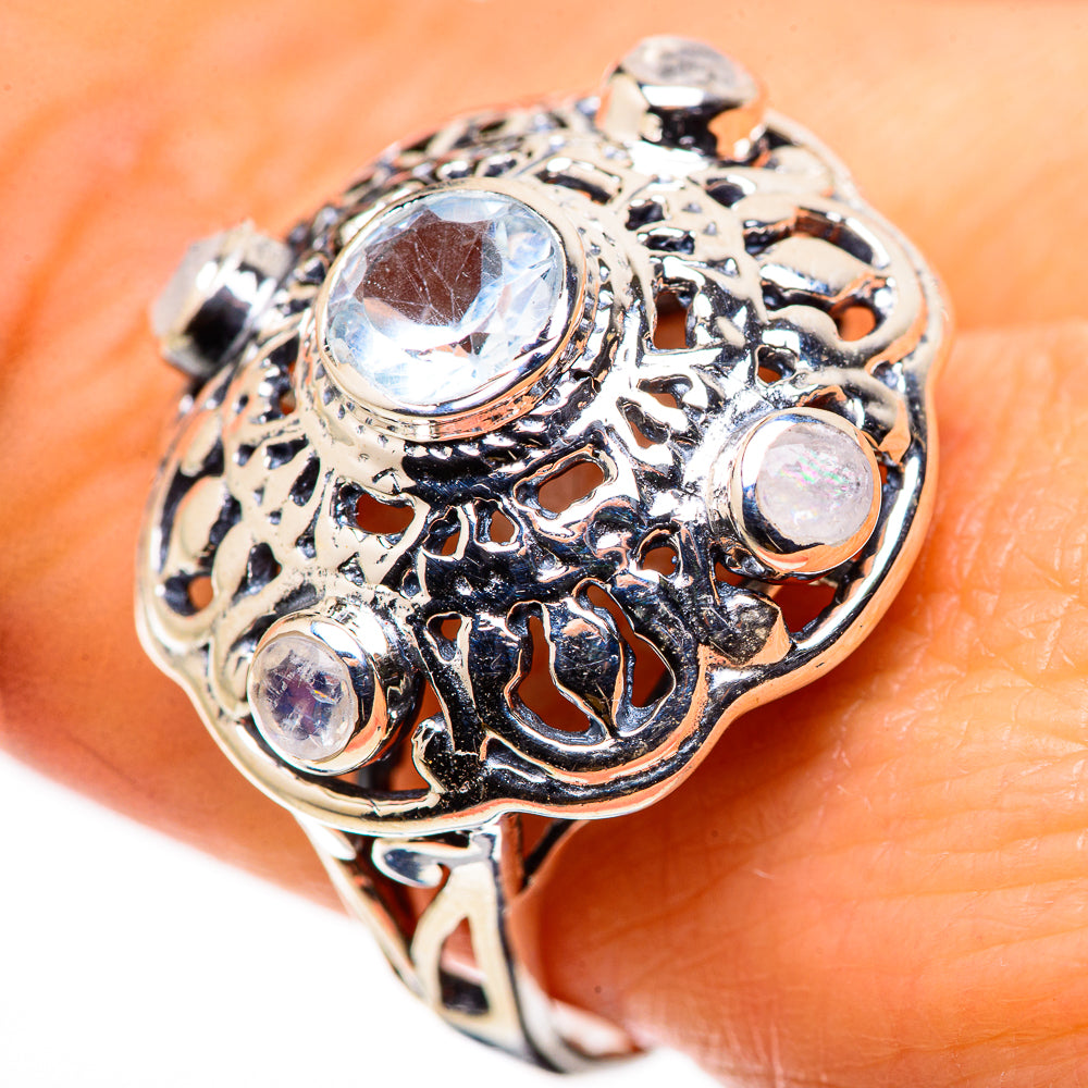 Blue Topaz Rings handcrafted by Anasilvercos - RING132493