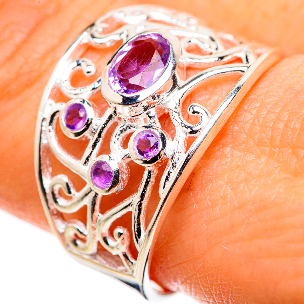 Amethyst Rings handcrafted by Anasilvercos - RING132498