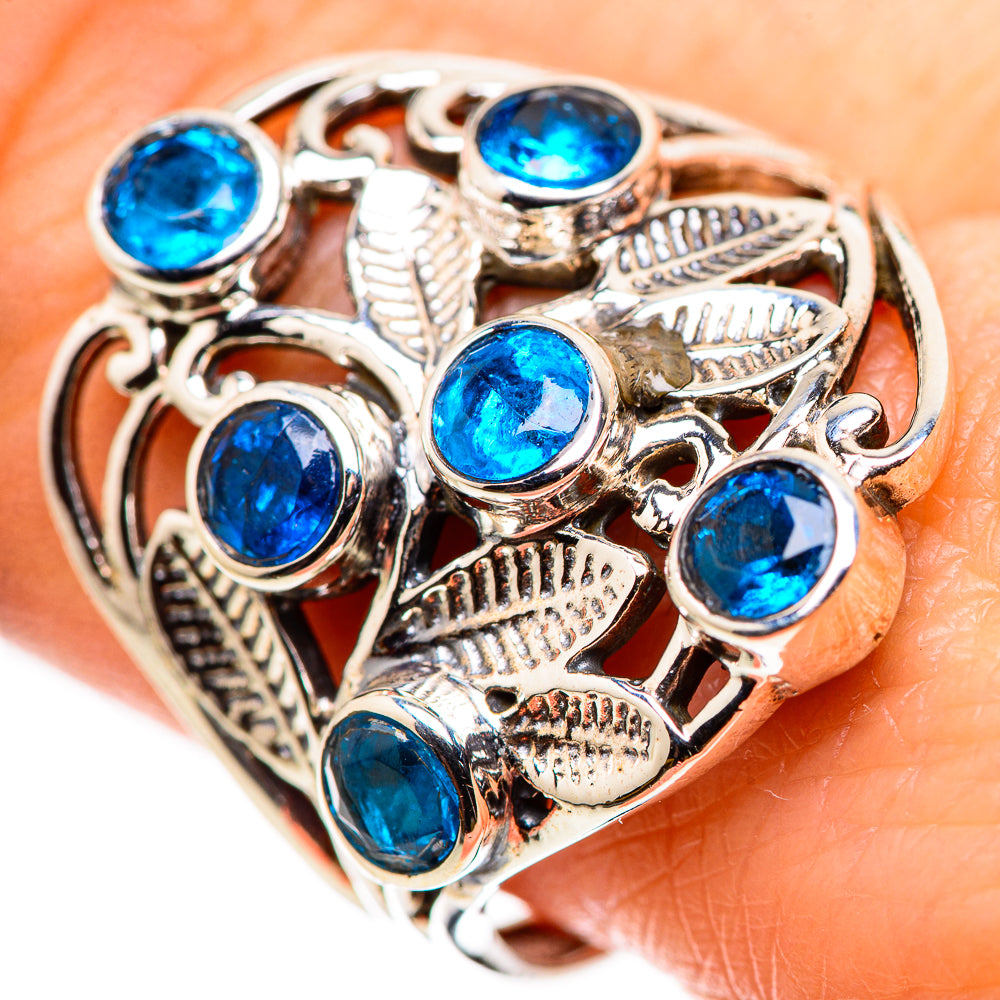 Swiss Blue Topaz Rings handcrafted by Anasilvercos - RING132505
