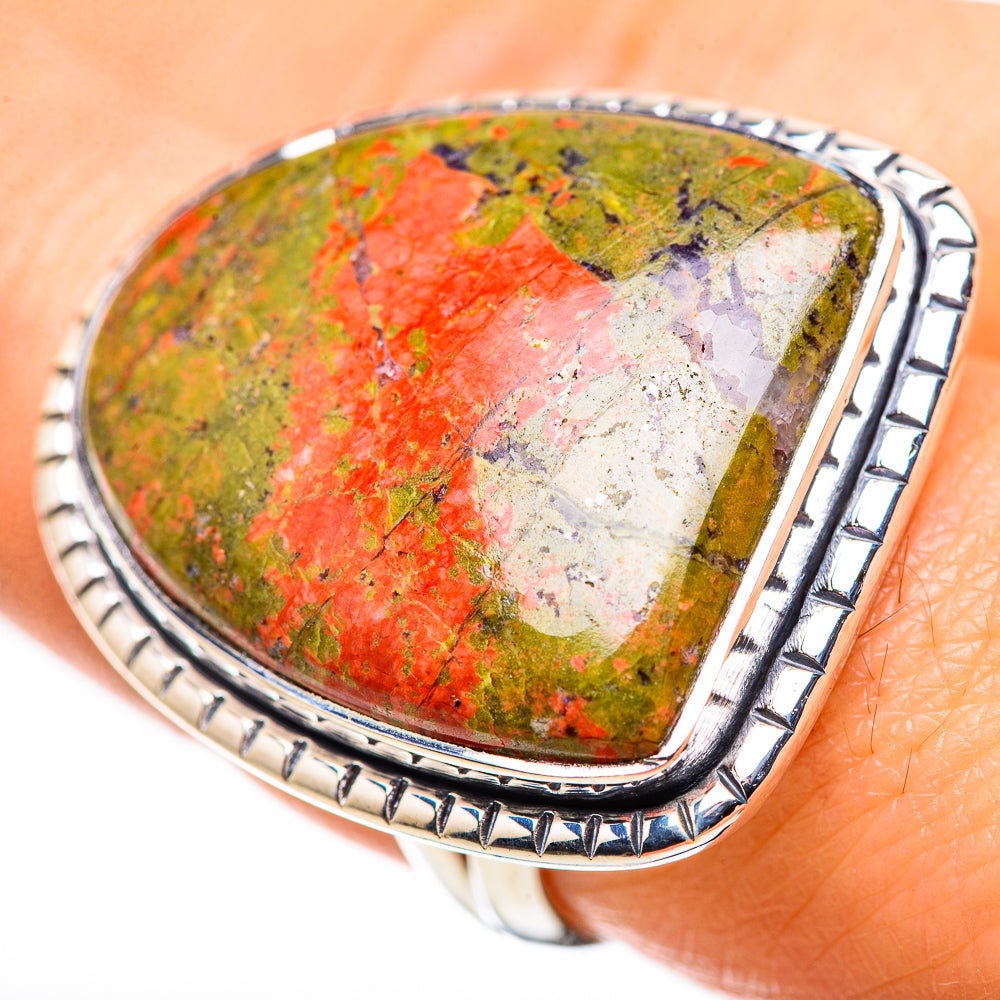 Unakite Rings handcrafted by Anasilvercos - RING132526