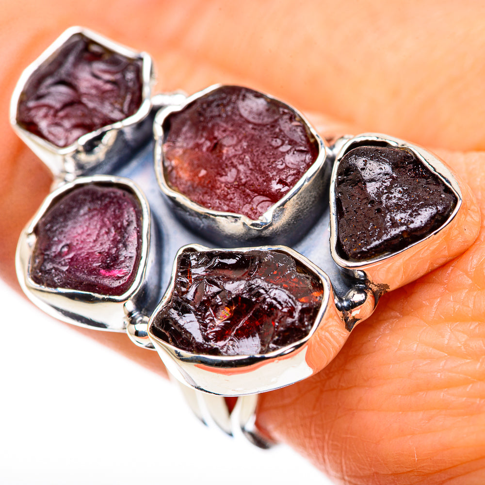Garnet Rings handcrafted by Anasilvercos - RING132533