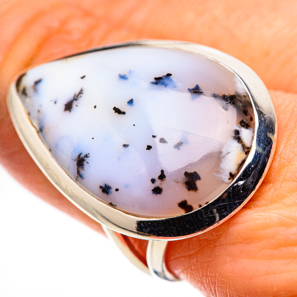 Dendritic Opal Rings handcrafted by Anasilvercos - RING132538