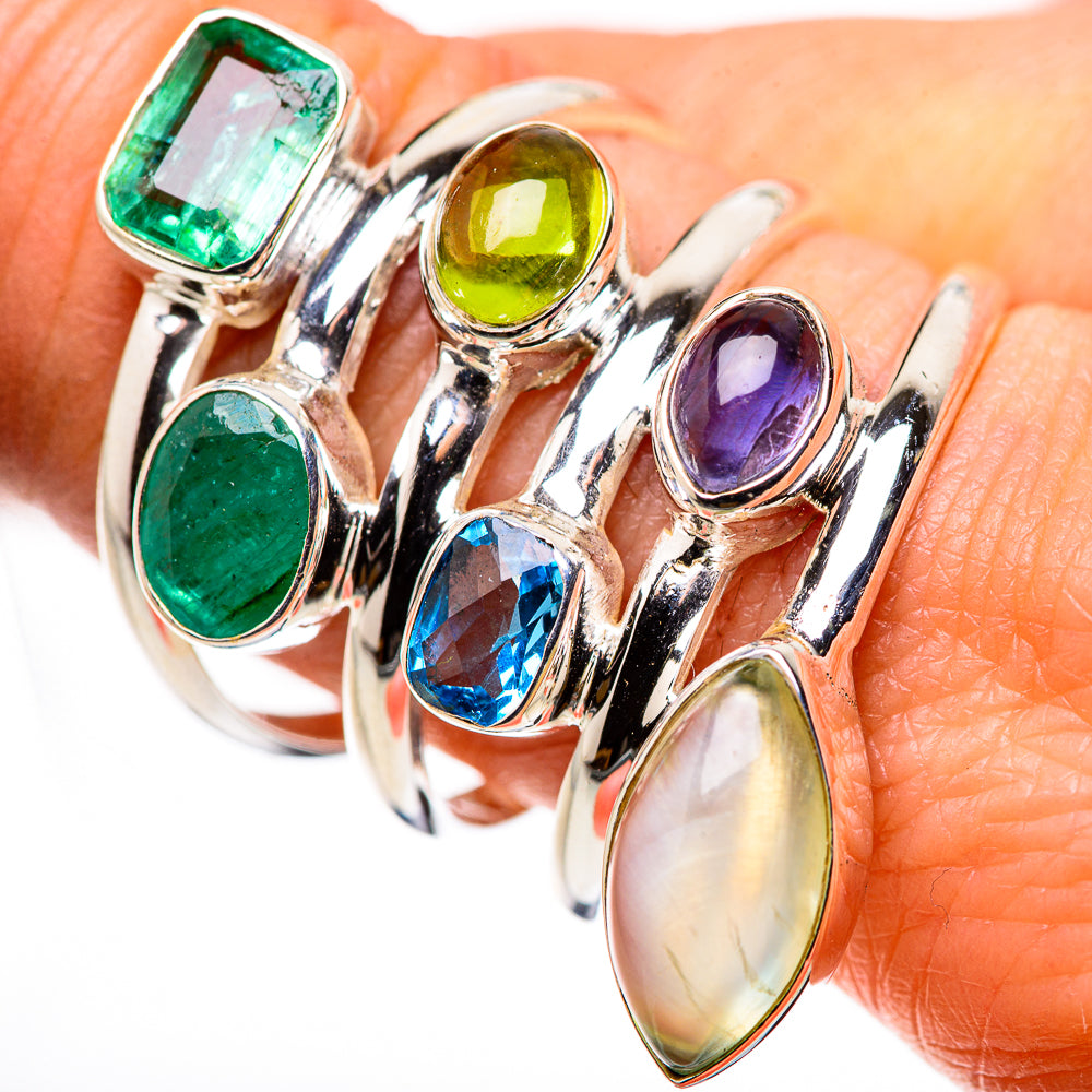 Prehnite Rings handcrafted by Anasilvercos - RING132542