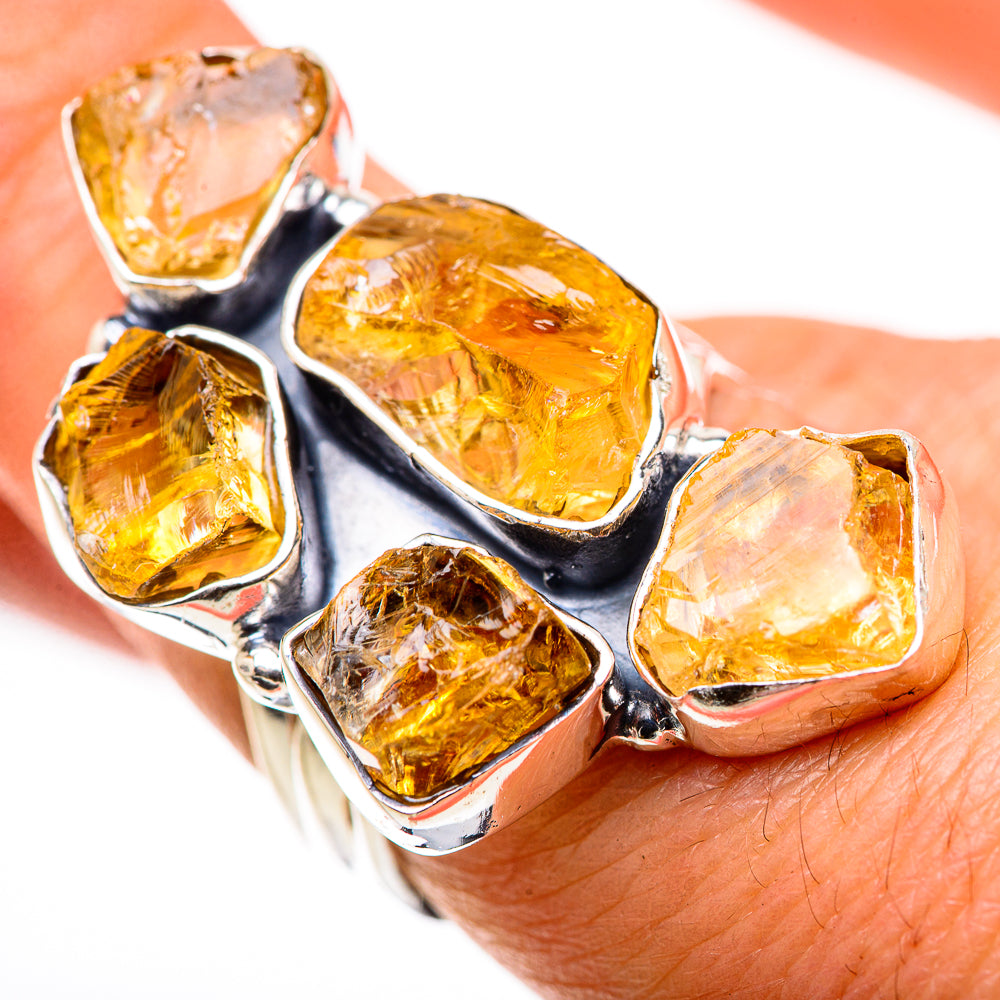 Citrine Rings handcrafted by Anasilvercos - RING132556