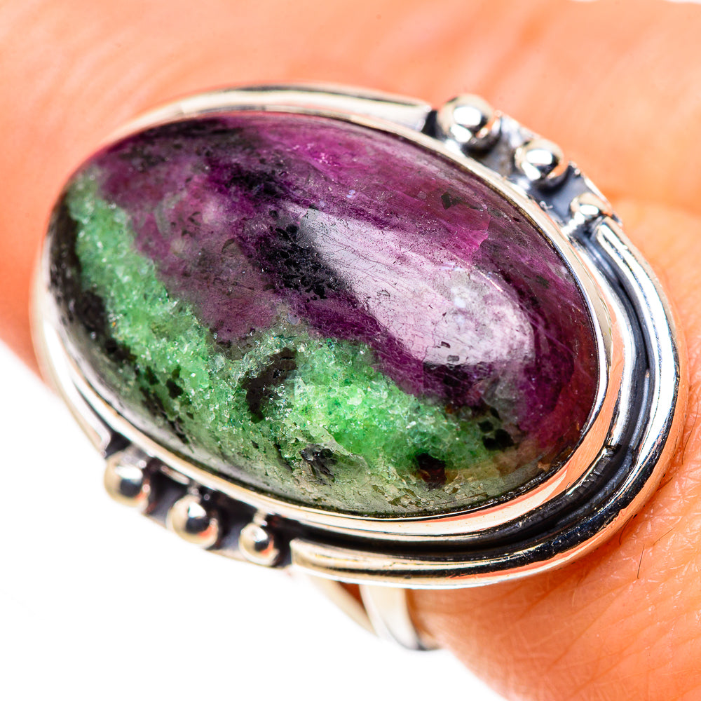 Ruby Zoisite Rings handcrafted by Anasilvercos - RING132560