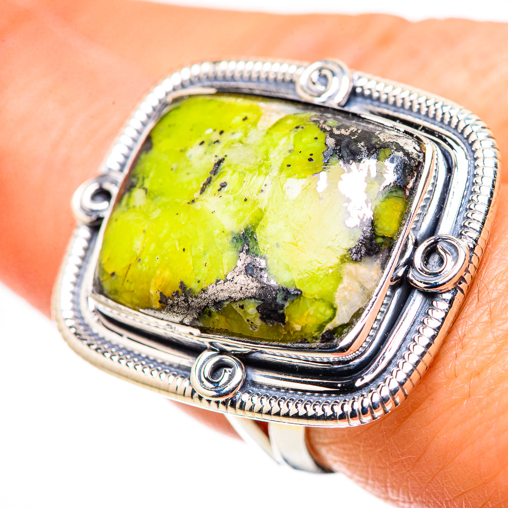 Rainforest Jasper Rings handcrafted by Anasilvercos - RING132561