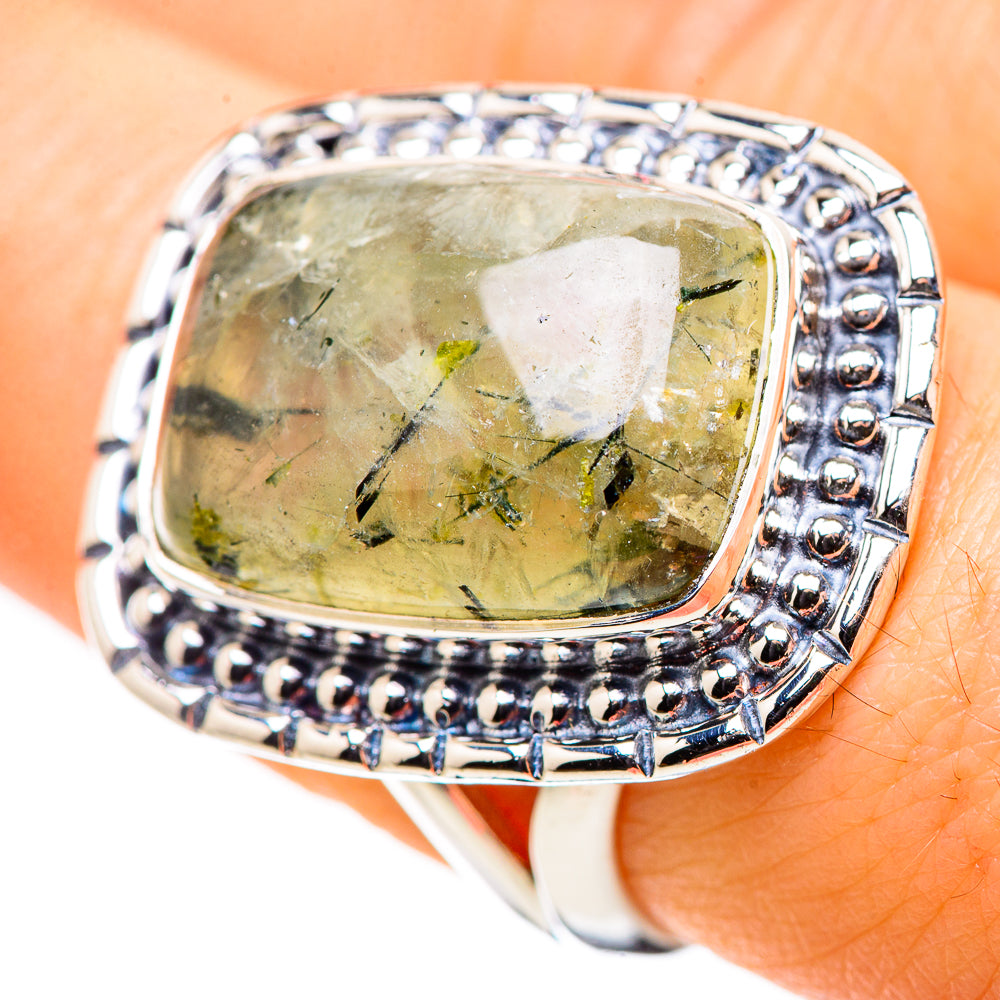 Prehnite Rings handcrafted by Anasilvercos - RING132566