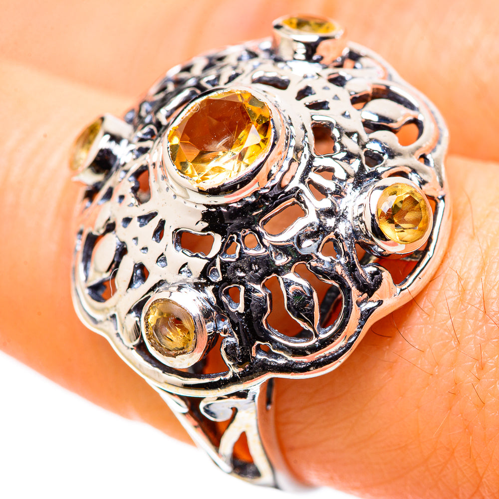 Citrine Rings handcrafted by Anasilvercos - RING132568