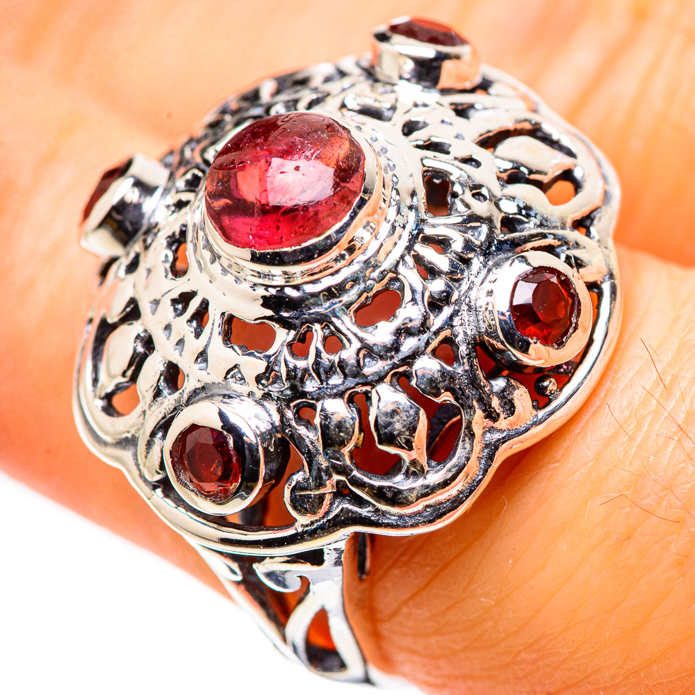 Pink Tourmaline Rings handcrafted by Anasilvercos - RING132571