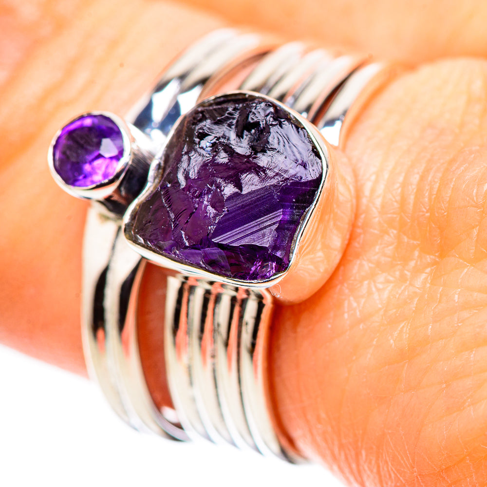 Amethyst Rings handcrafted by Anasilvercos - RING132572