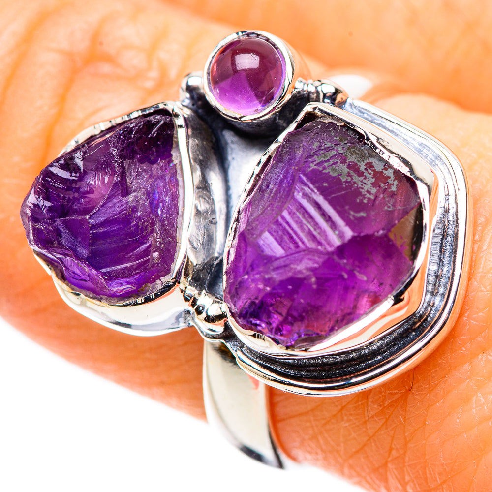 Amethyst Rings handcrafted by Anasilvercos - RING132573