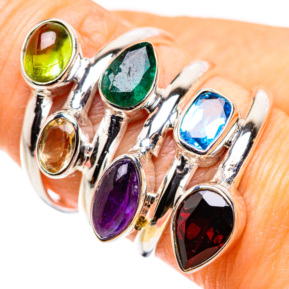 Garnet Rings handcrafted by Anasilvercos - RING132576