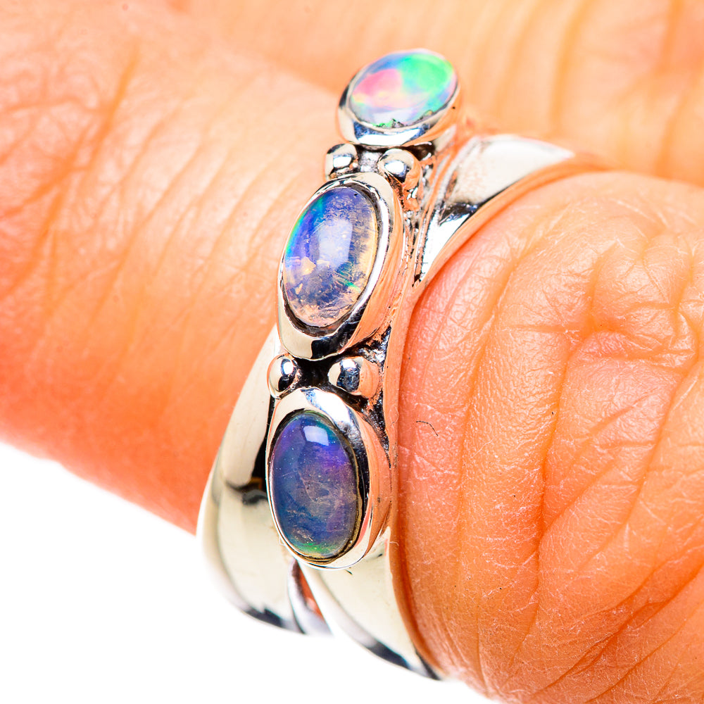 Ethiopian Opal Rings handcrafted by Anasilvercos - RING132578