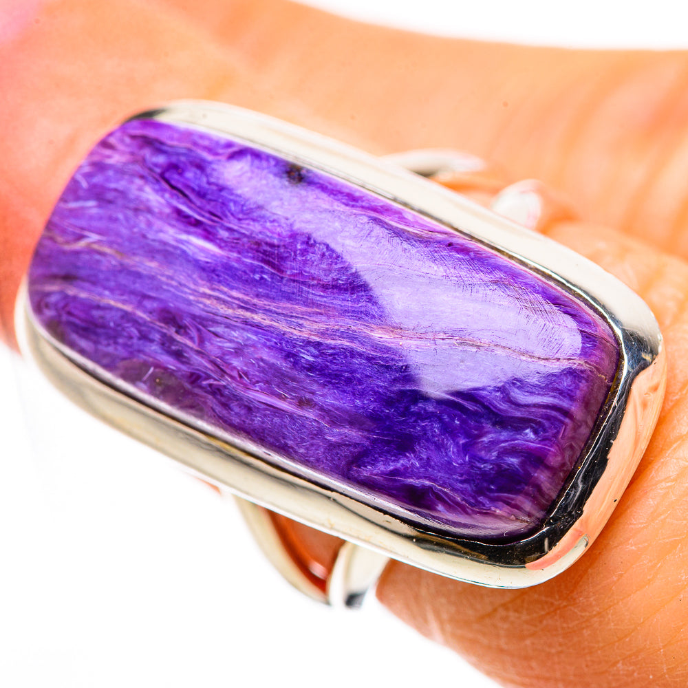 Charoite Rings handcrafted by Anasilvercos - RING132593