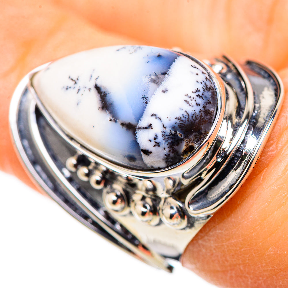 Dendritic Opal Rings handcrafted by Anasilvercos - RING132595