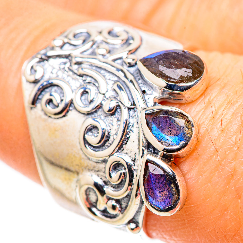 Labradorite Rings handcrafted by Anasilvercos - RING132607