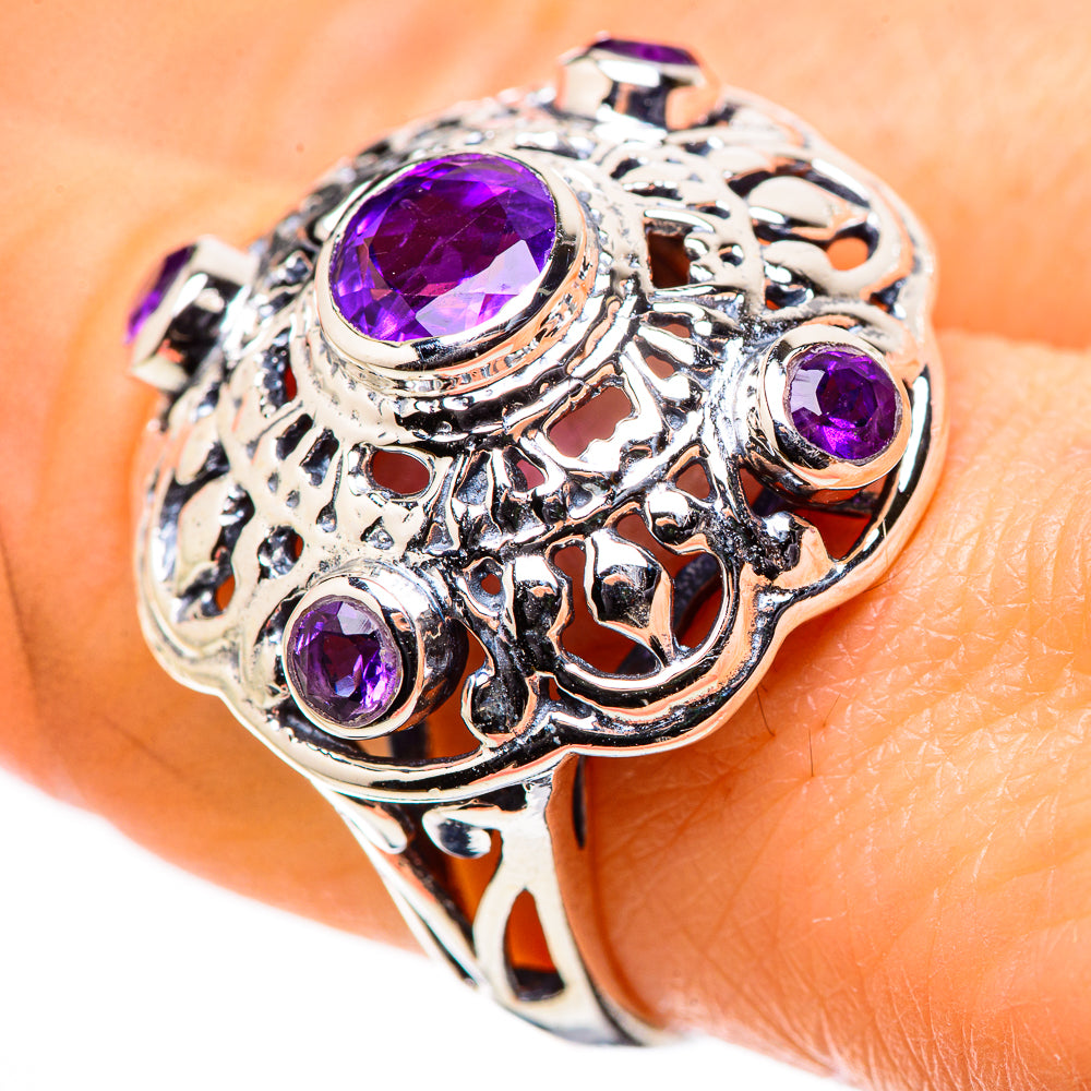 Amethyst Rings handcrafted by Anasilvercos - RING132616
