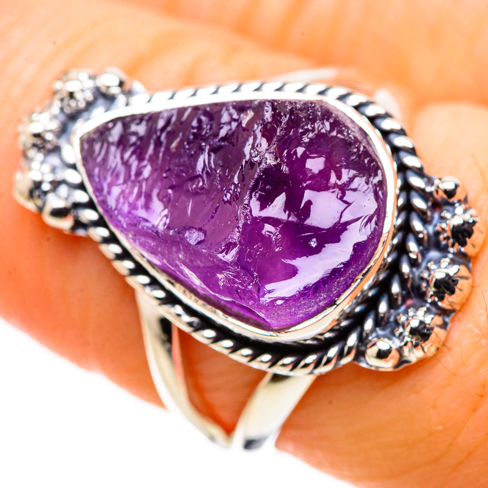 Amethyst Rings handcrafted by Anasilvercos - RING132617