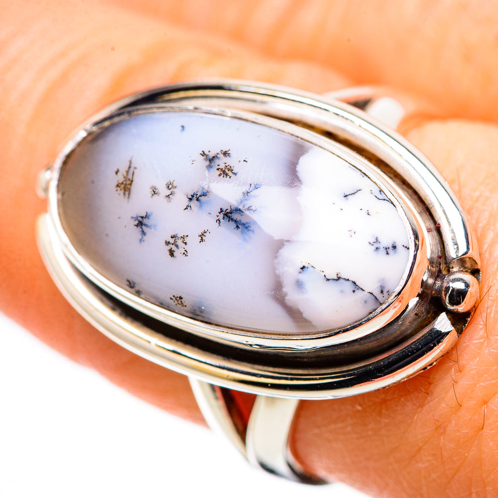 Dendritic Opal Rings handcrafted by Anasilvercos - RING132619