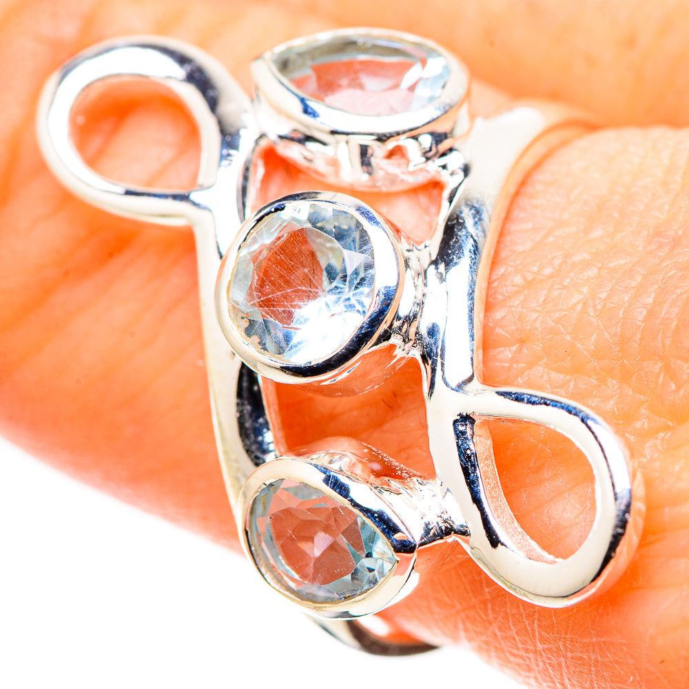 Blue Topaz Rings handcrafted by Anasilvercos - RING132625