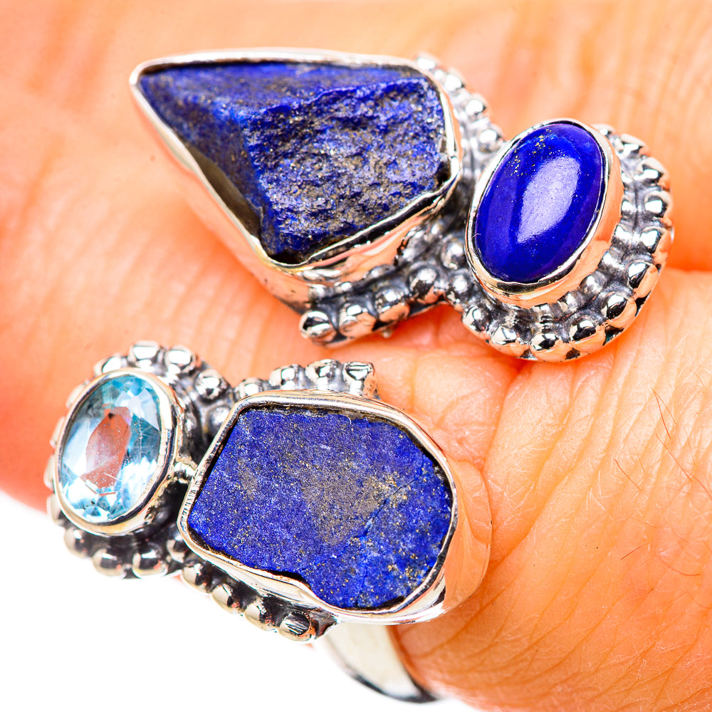 Lapis Lazuli Rings handcrafted by Anasilvercos - RING132628