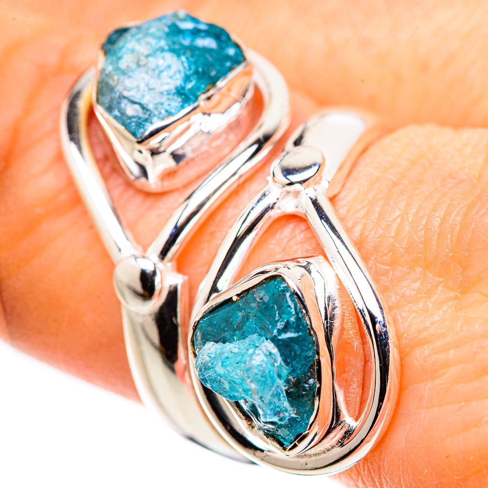 Blue Fluorite Rings handcrafted by Anasilvercos - RING132631