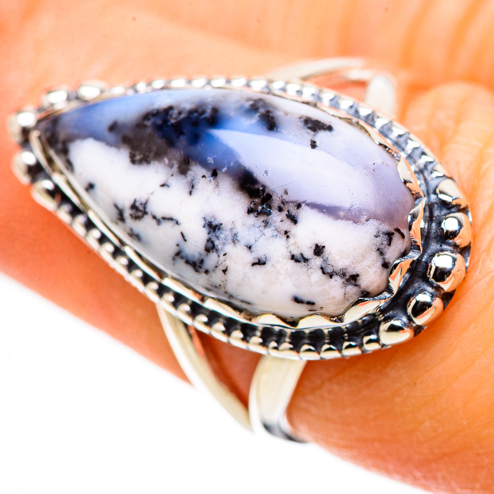 Dendritic Opal Rings handcrafted by Anasilvercos - RING132641