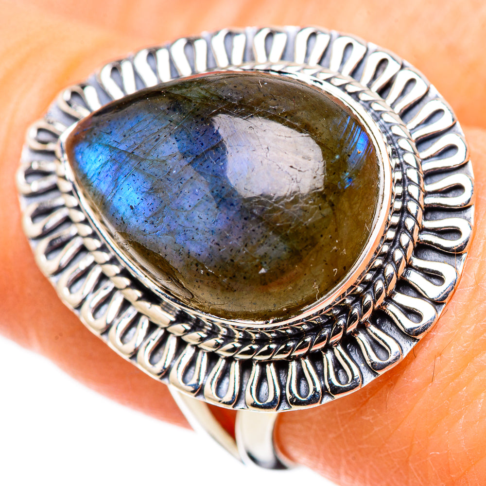 Labradorite Rings handcrafted by Anasilvercos - RING132646