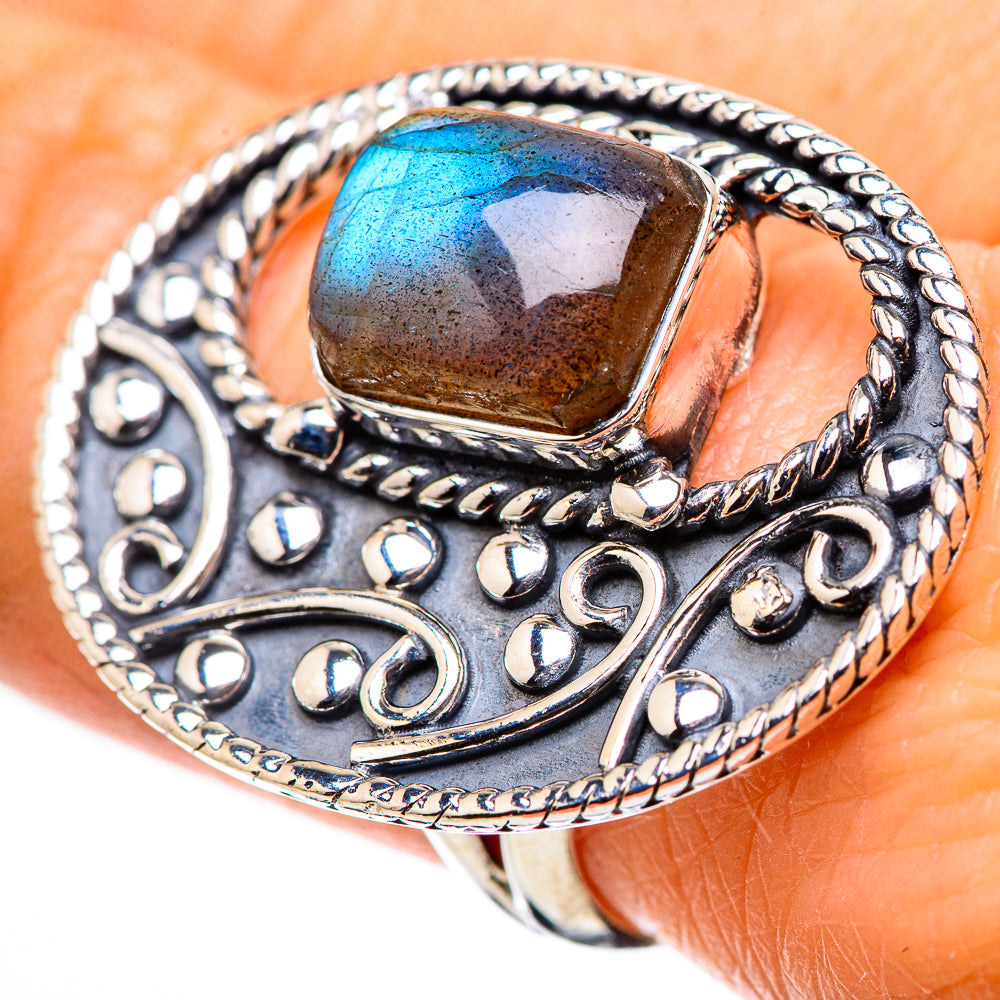 Labradorite Rings handcrafted by Anasilvercos - RING132650