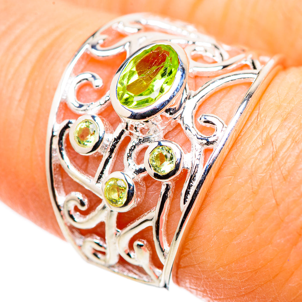 Peridot Rings handcrafted by Anasilvercos - RING132656