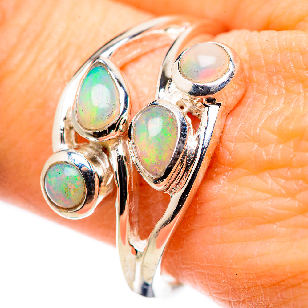 Ethiopian Opal Rings handcrafted by Anasilvercos - RING132664