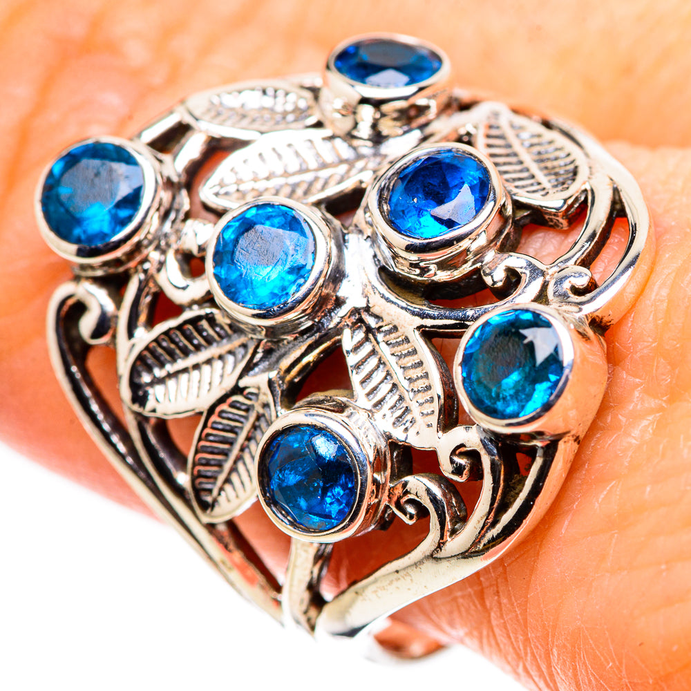 Swiss Blue Topaz Rings handcrafted by Anasilvercos - RING132666