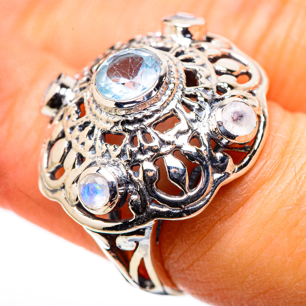 Blue Topaz Rings handcrafted by Anasilvercos - RING132671